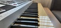 Electronic Musical Keyboard Synthesizer Close-up,ÃÂ Digital Piano,ÃÂ Keyboard for Making Music Royalty Free Stock Photo